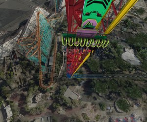 Lex Luthor Drop of Doom - World's Tallest Drop Ride - Six Flags Magic Mountain