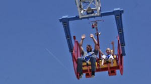 Bert on a Thrill Ride in Pigeon Forge