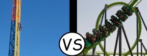 Superman Escape Krypton - Magic Mountain vs Green Lantern Great Adventure - Six Flags