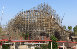 Mean Streak Roller Coaster Construction 1 - 2018
