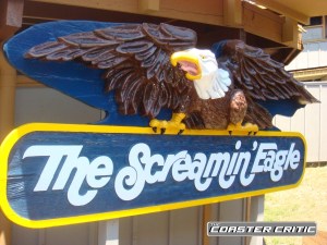 Six Flags St Louis - Screamin Eagle - Sign