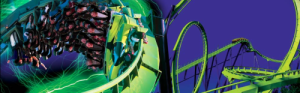 Green Lantern Roller Coaster - Six Flags Great Adventure