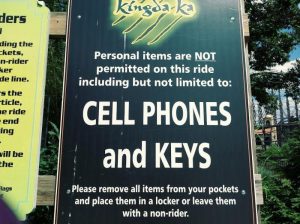 Great Adventure - Loose Articles Sign - Kingda Ka