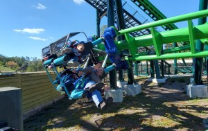 Dragonflier Coaster - Dollywood - Swooping Near Ground