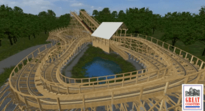 Great Coaster International - Back Track Wooden Shuttle Coaster