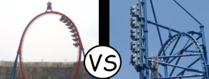 Superman Krypton Coaster Fiesta Texas vs Mr Freeze Six Flags St Louis Over Texas