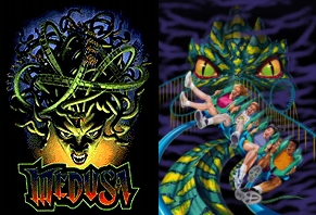 A Mythical Floorless Coaster Showdown