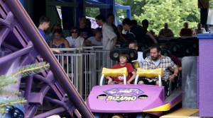 Bert Boards Bizarro at Six Flags New England