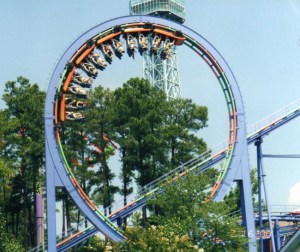 Shockwave - Kings Dominion - Stand Up Roller Coaster