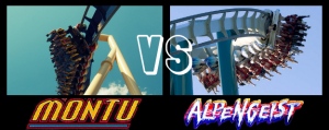Montu vs Alpengeist - Roller Coaster Showdown