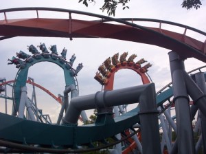 Dueling Dragons Vertical Loops