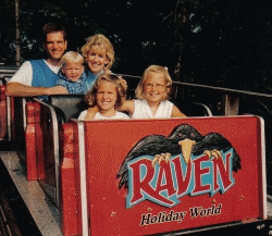 The Koch Family Riding The Raven Koch-Family-Riding-The-Raven-at-Holiday-World