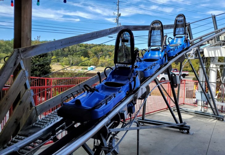 The Coaster Goats on the Roof - Mountain Coaster Sleds Seats