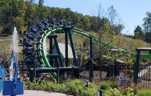 Dragonflier Coaster - Dollywood - Turn Fountains