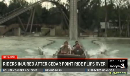 Accident at Cedar Point; Shoot the Rapids Ride Flipped&nbsp;Over