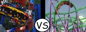 Superman Ultimate Flight vs Jokers Jinx - Six Flags