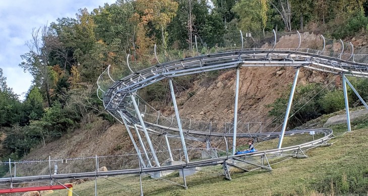 The Coaster Goats on the Roof - Mountain Coaster Helix