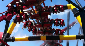 X-Flight - Final Near Miss - Six Flags Great America