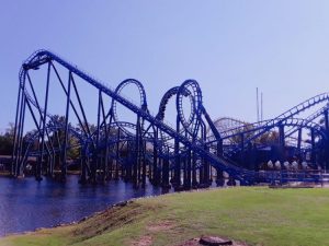 Blue Hawk - Ninja - Roller Coaster Layout - Six Flags Over Georgia