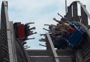 Dauling Dragon - High Five Wooden Coaster - Happy Valley - China