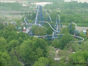 The Layout of Afterburn at Carowinds
