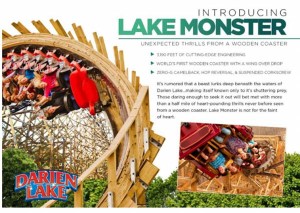 Darien Lake - Lake Monster - Roller Coaster 2014