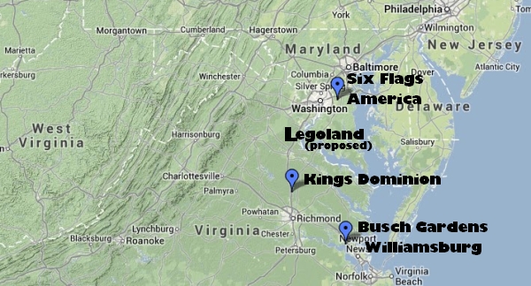 Virginia Area Theme Parks - Legoland Stafford County