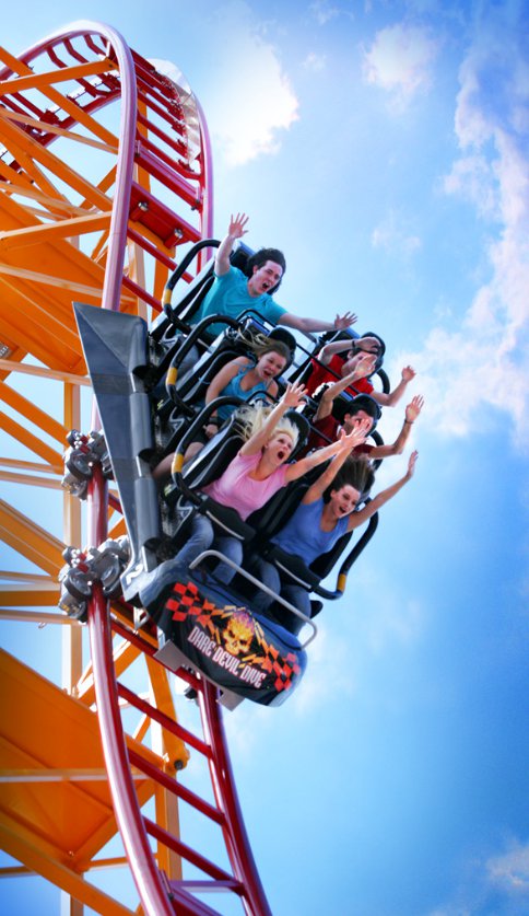 Dare Devil Dive @ Six Flags Over Georgia | Roller Coaster Reviews