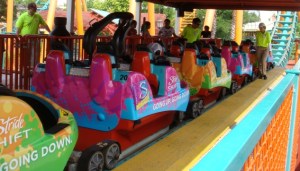 Advertising on Roller Coasters - Six Flags