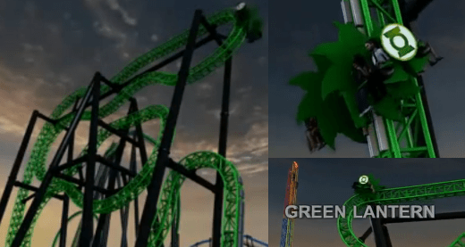 Green Lantern Roller Coaster - Six Flags Magic Mountain 2011