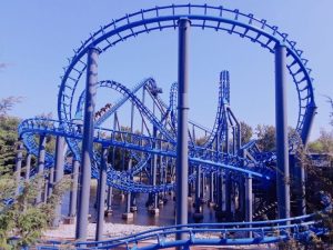 Blue Hawk - Ninja - Roller Coaster - Six Flags Over Georgia